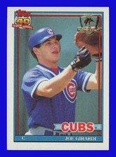 1991 Topps Desert Shield #214 Joe Girardi - Chicago Cubs NR-MINT