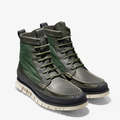 Cole Haan Zerogrand Tall Green Leather Boots Z2133* Men's Size 8.5 M - Image 1 of 4