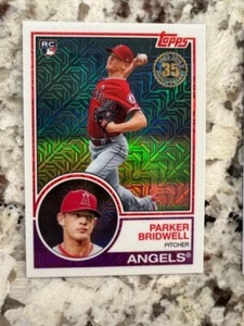 2018 Topps Series 1 Silver Pack Refractor RC Card Angels Parker Bridwell #50 - Bild 1 von 1
