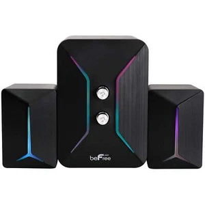 beFree Gaming 2.1 Computer Desk Shelf Mini Speaker Subwoofer System w LED Lights - Picture 1 of 1