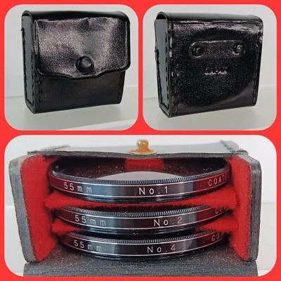 Vivitar 49mm Lens Filter Set with +1 +2 +4 Close Up Case - Image 1 of 4