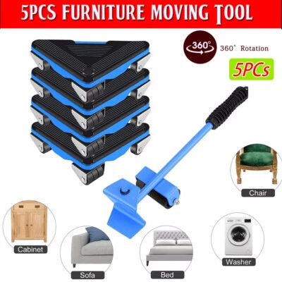 Möbeltransport Set 5 stk Möbelhebers Möbeltransportrollen Transporthilfe Umzug - Bild 1 von 4