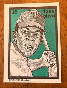 1984 O'Connell & Son Ink Series 1 Tony Oliva #35 HOF - Picture 1 of 1