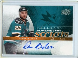 2008-09 Upper Deck Trilogy Superstar Scripts #SS-DB Dan Boyle