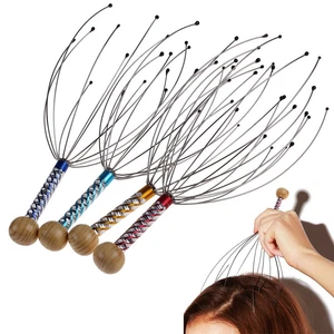 Massager Headache Relaxation Stress Relief Tension Head Scalp Neck Handy Massage - Picture 1 of 2