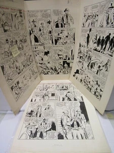 FERNANDO FUSCO - BONANZA - 4 tavole originali pag.2,3,4,7 - francese - vedi foto - Picture 1 of 5