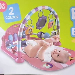 Baby Multifunction Fitness Activity Mat Both Colors Pink Blue Learning Toys - Picture 1 of 9