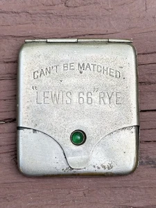 Antiguo whisky publicidad Match Striker años 20 pre prohibición “Lewis 66 Rye” - Imagen 1 de 12