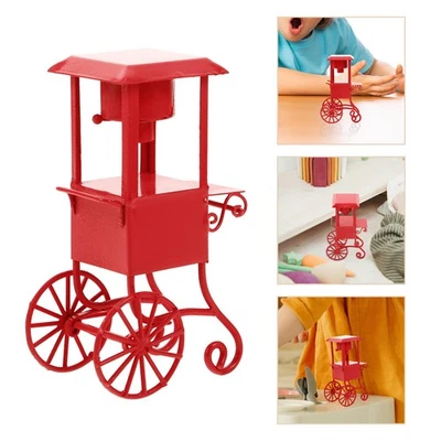 Miniature Popcorn Machine Birthday Party Fake Food Lollipop Prop - Image 1 of 4