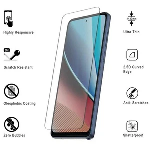 9H Härte HD Hartglas Displayschutzfolie für Motorola Moto G Power 5G 2025 - Bild 1 von 4