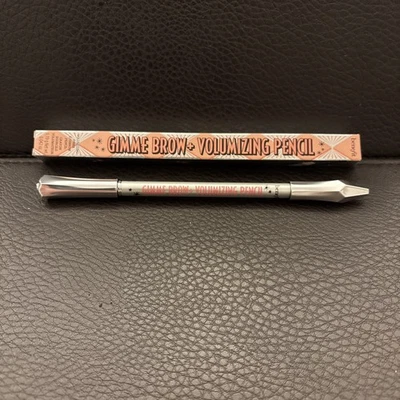 Benefit Gimme Brow + Volumizing Pencil 1.19g No. 4 Warm Deep Brown Brand New - Image 1 of 3