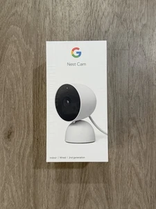 New Google Nest Cam 2nd Gen Indoor Wired Security Camera Snow GA01998-US - Picture 1 of 2