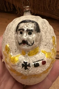 Vintage Antik Merkur Kaiser Wilhelm II Büste Weihnachten Germany Ornament - Bild 1 von 6