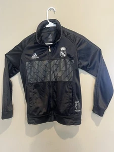Adidas Real Madrid Windbreaker Jacke / Schwarz, Reißverschluss Small - Bild 1 von 7