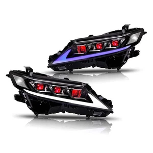 Triple Projector LED Headlights For 2018-2024 Toyota Camry LE, SE, XLE, XSE, TRD - Picture 1 of 12