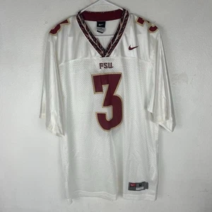 Nike Florida State Seminoles FSU White Jersey Mesh #3 Medium - Picture 1 of 5