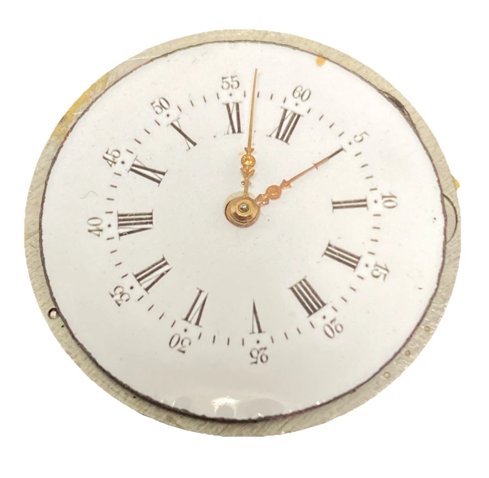 Reloj Bolsillo Cilindro Suizo Movimiento Talla 0s Cara Abierta Buen Balance F8564 Foto 1 de 4