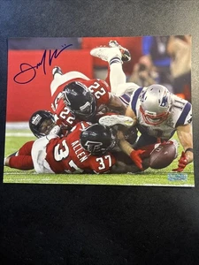 JULIAN EDELMAN NEW ENGLAND PATRIOTS foto autografata 8x10 con ologramma COA - Foto 1 di 5