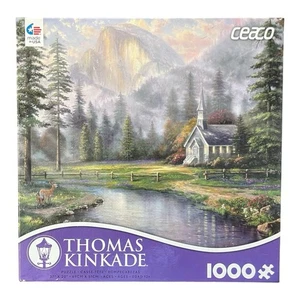 Rompecabezas Valley Chapel Thomas Kinkade de Ceaco 1000 piezas - Imagen 1 de 4