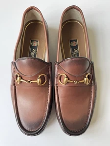 Gucci 1953 braun Leder Gold Horsebit Loafer, Gr. UK 8, US 8,5 $ 1100 - Bild 1 von 11