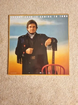 Johnny Cash - Johnny Cash Is Coming To Town Vinyl LP Mercury Netherlands 1987 - Image 1 of 3