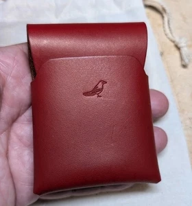 Harland Handmade OG Emerson Leather Wallet Card Case Maroon Red - Bild 1 von 5