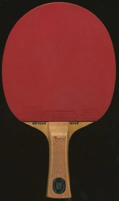1979 HANS ALSER FLARED STIGA 5-PLY TABLE TENNIS RACKET WINDOW ALLROUND WOOD F21 - Image 1 of 4