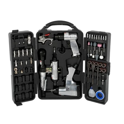 71 Pc Air Tool&Accessories Kit,Impact Wrench,Air Ratchet,Die Grinder,Air Hammer - Image 1 of 4