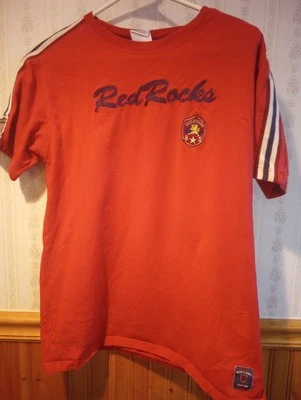 Tommy Hilfiger Boys XL T-shirt Red Rocks 8 Red Label Denim Vintage Embroidered - Image 1 of 4
