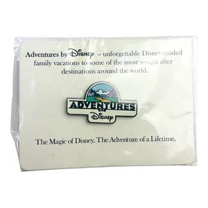 New Adventures By Disney Pin RARE Old Logo with Nature Mountains World Land LE - Picture 1 of 2