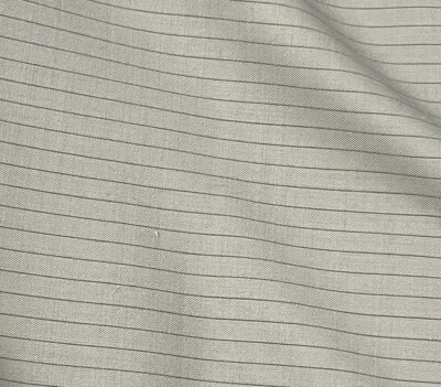 "Tela de traje de lana beige negra a rayas 60"" de ancho vendida por yarda" Foto 1 de 2