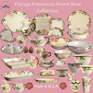 Franciscan Desert Rose Collection *USA* Vintage Dinnerware* Free Shipping - Picture 1 of 10