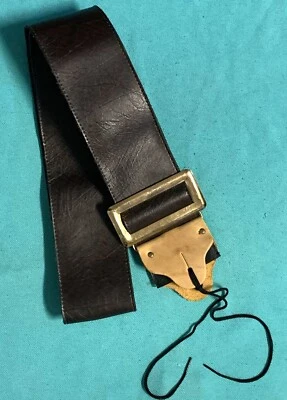 Correa ancha de vinilo marrón estilo Ventura Ace rara de colección hecha en EE. UU. Foto 1 de 4