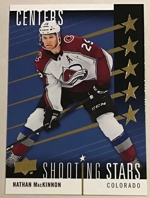 2019-20 NATHAN MacKINNON UPPER DECK SERIES 1 SHOOTING STARS INSERT #SSC-5 AVS - Image 1 of 2