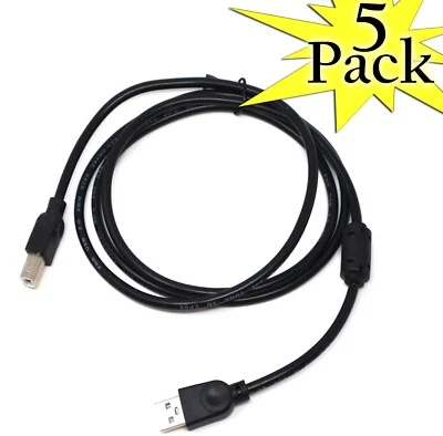 Printer Cables (USB-B to USB-A) High quality printer Cable 4.5FT lot - Image 1 of 4