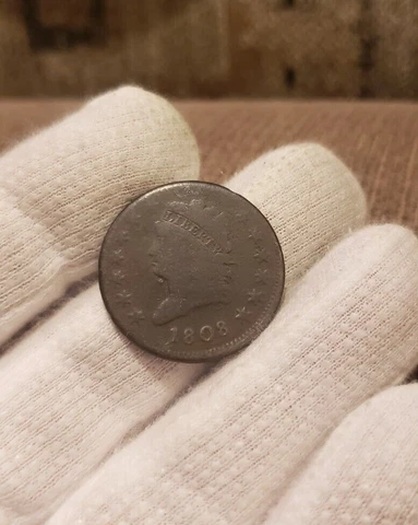 1808 Classic Head Large Cent Nice Old US Type Coin Cover