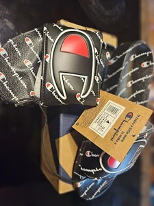 Champion IPO Repeat Logo Black Youth Slides - Youth 4 - Picture 1 of 1