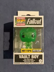 Funko Pocket Pop Keychain Fallout Vault Boy Hot Topic Glow in the Dark (PL166) - Picture 1 of 7