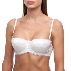 Strapless Push Up Bra Lace Sexy Bandeau Backless Lift Pushup Balconette Padded - Picture 1 of 17