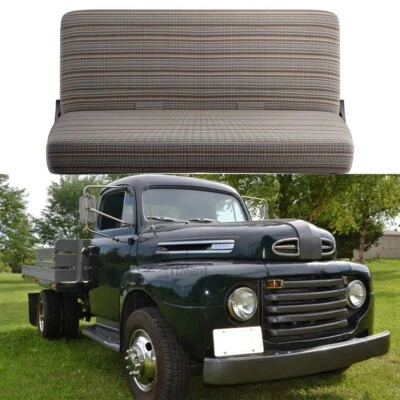 Cubiertas de asiento de banco delantero tamaño completo para Ford F4 F1 F2 F3 camioneta Foto 1 de 4