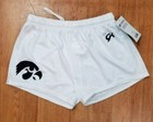 GK Elite White Gymnastics Shorts IOWA HAWKEYES Nylon Spandex Adult M NWT