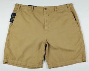 Pantalones Cortos Polo Ralph Lauren Para Hombre 40 Mezcla de Lino Calce Clásico Lujo Beige Nuevos con Etiquetas - Imagen 1 de 11