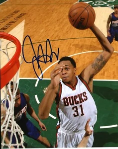 John Henson Autographed 8x10 Milwaukee Bucks  Free Shipping   #S2400B - Picture 1 of 1