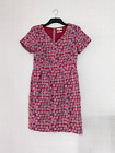 White Stuff Dress Size 10 / 38 Red White Blue / Lined / Pockets