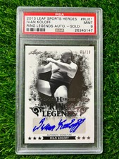 Ivan Koloff Auto 2013 Leaf Sport Heroes Autograph Card #1/10 PSA 9 WWE WWF