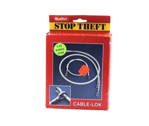 Qualtec Cable-Lok 5 ft Cable w/Ball Stop Pad-Lok Adhesive Plate Instructions - Picture 1 of 3