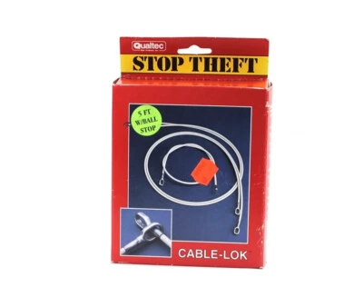 Qualtec Cable-Lok 5 ft Cable w/Ball Stop Pad-Lok Adhesive Plate Instructions - Image 1 of 3