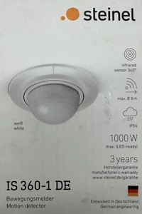 Steinel Einbau-Bewegungsmelder IS 360-1 weiß, max. 1000 W Schaltleistung, 360° S - Bild 1 von 4