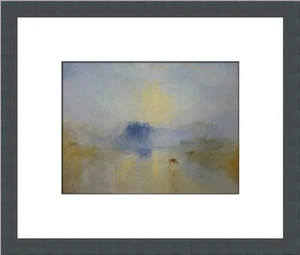 J.M.W. Stampa personalizzata con cornice Turner Norham Castle Sunrise - Foto 1 di 2