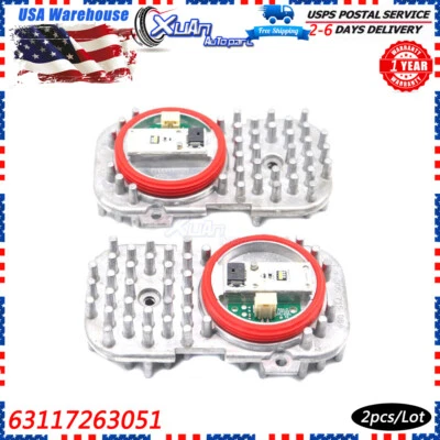 Модуль дневных ходовых огней светодиодный для BMW 3 4 6 серии X3 X5 X6 63117263051 2 шт.  - Изображение 1 из 4